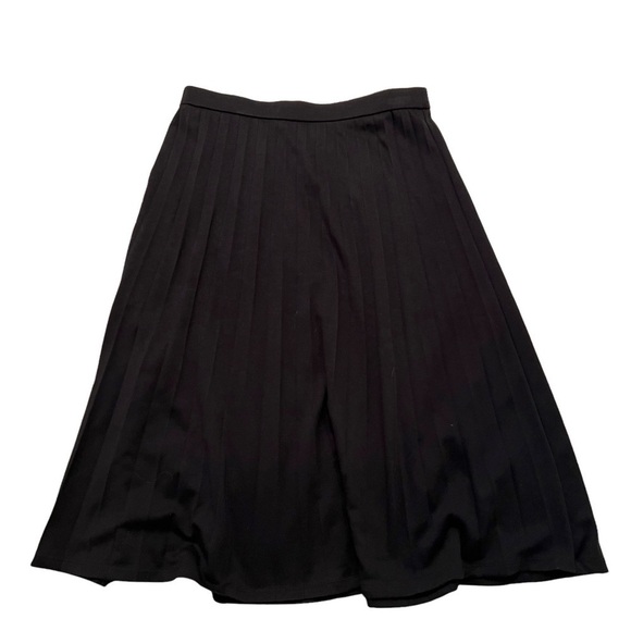 JM Collection Pull On Pleated Knit Skirt Black - Picture 1 of 12